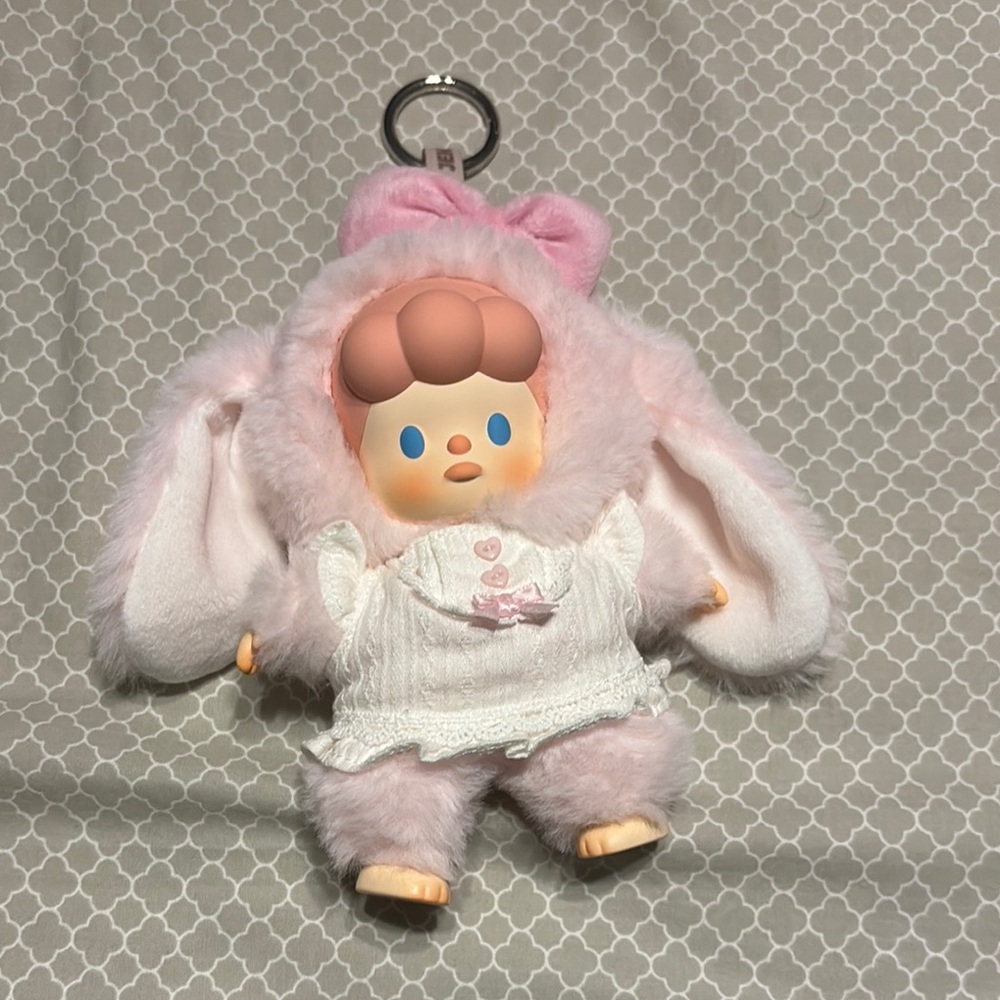 Blind Box Pink Bunny Plush Keychain